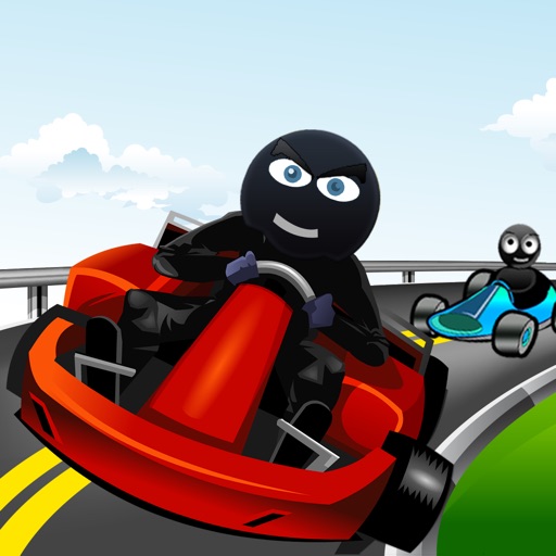 Angry Stick-man Road Karts: Asphalt Go-Kart Racing Free icon