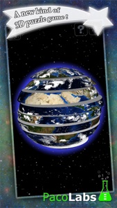 Earth Puzzle - a spherical puzzle game in 3D screenshot #1 for iPhone