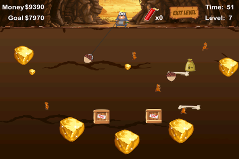 Diggy Gold Miner - Underground Treasure Claw Grabber screenshot 4