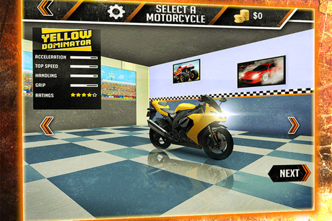 3D Motorcycle Racing Challenge screenshot 2