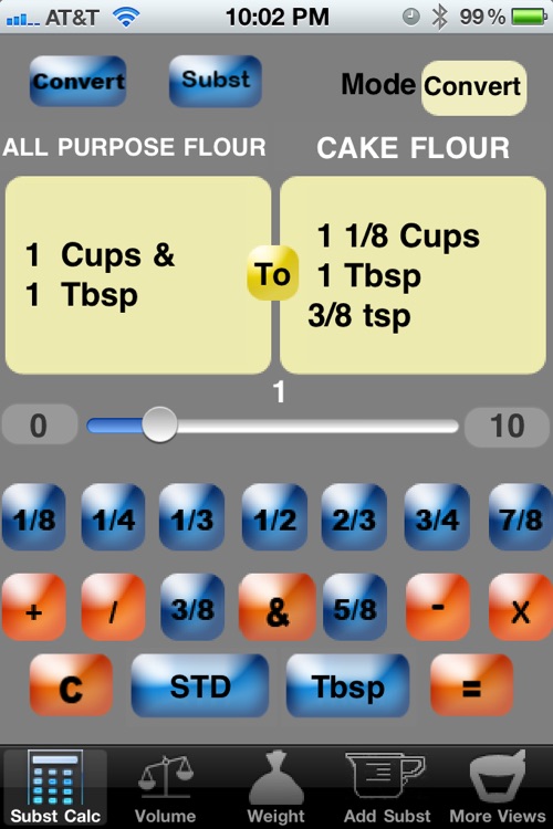 Culinary Calculator for smartphone