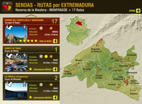 Rutas por Extremadura HD screenshot 2