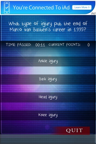 Soccer Quiz - Great Trivia game for soccer fans screenshot 4