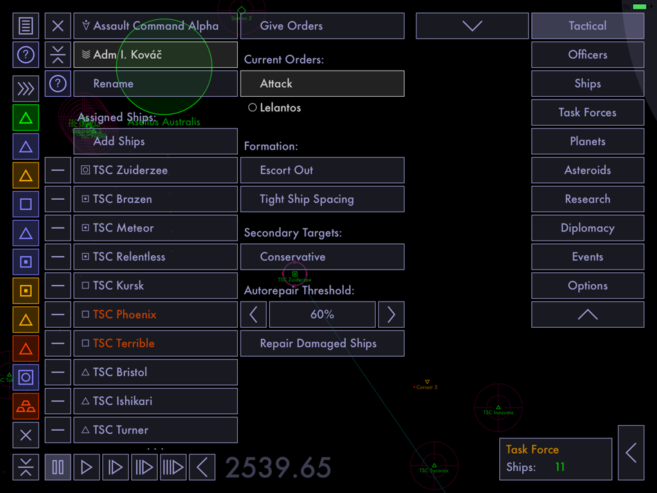 #2. Tactical Space Command Lite (iOS) By: Lensflare Games LLC