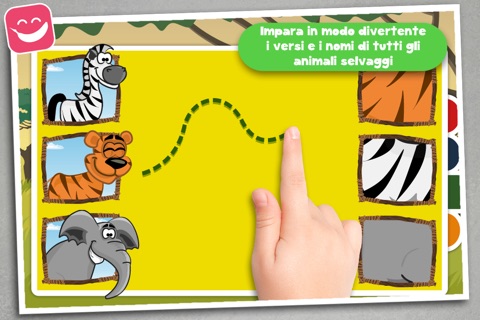 Teach me wild animals safari cartoon screenshot 2