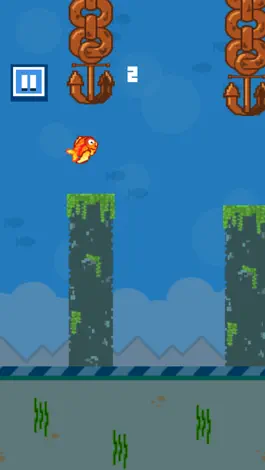 Game screenshot Little Flipper Fall- The Adventure of a Tiny, Flappy, Flying, Bird Fish with Splashy Birds Wings mod apk
