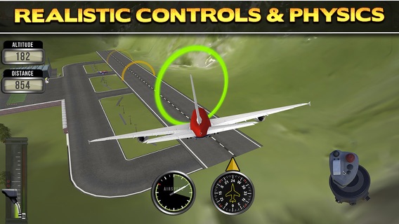 3D Plane Flying Parking Simulator Game - Real Airplane Driving Test Run Sim Racing Gamesのおすすめ画像3