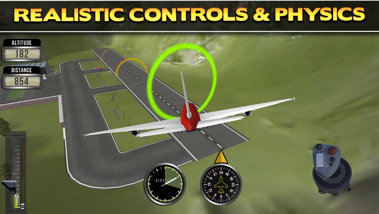 3D Plane Flying Parking Simulator Game - Real Airplane Driving Test Run Sim Racing Games