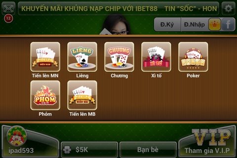 Tien Len Mien Nam Online - tien len dem la, southern poker, thirteen cards poker, tlmn, bigkool screenshot 3