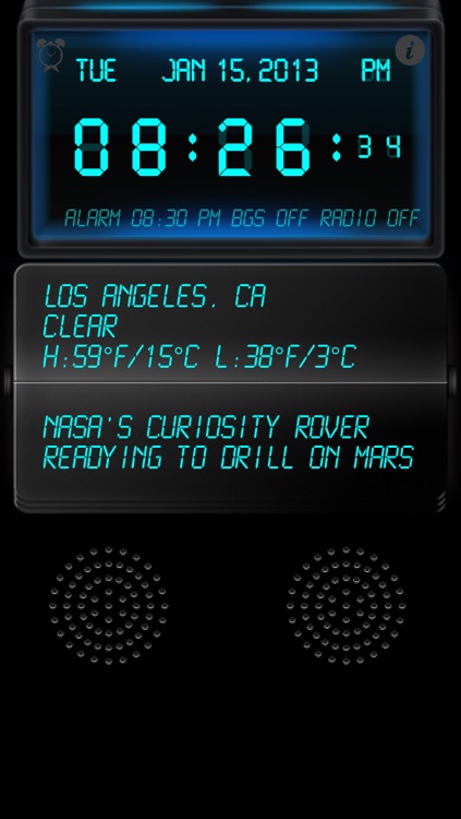 Live News Stock Weather & Clock Radio