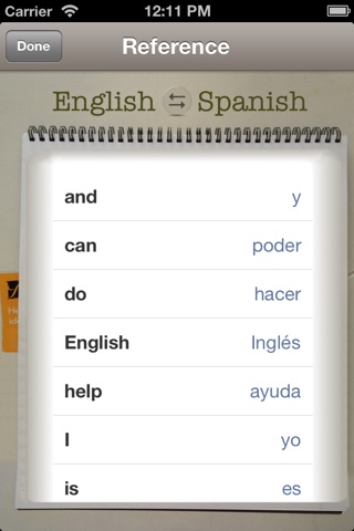 Vocabulary Trainer: English - Spanish screenshot 4