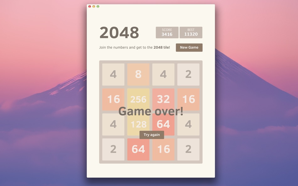#2. 2048 Game (macOS) 由: Kfirapps Limited