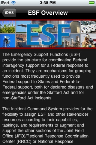 DHS-CIKR and ESF Reference Guide screenshot 4