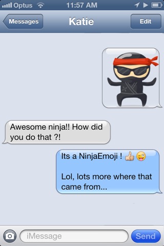 NinjaEmoji Pro: Send Ninja Themed Emoticons for Text + Messages screenshot 3