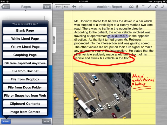 PaperPort Notes Screenshot