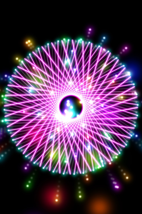 Geometrica Visualizer - Stunning Wallpapers, Glowing Particles and Fireworks