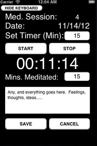 Meditation Timer & Log Free screenshot 2