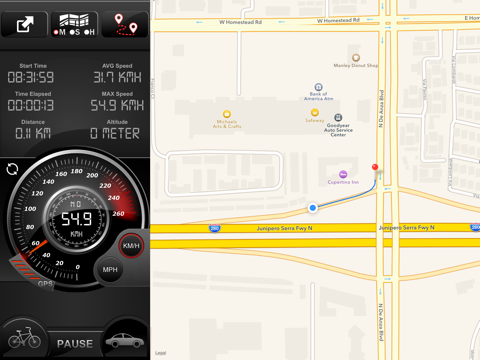 Screenshot #5 pour Speedo GPS - Record de vitesse, vitesse de voiture, ordinateur de cycle, Ordinateur de bord, sur l'itinéraire, HUD