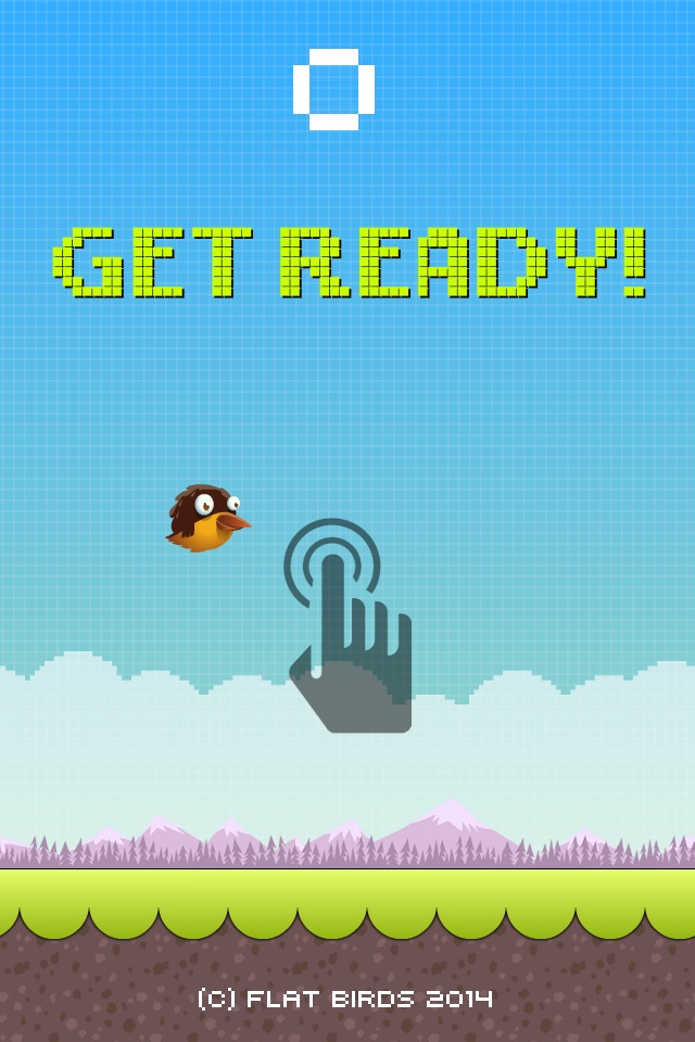Flat Birds: Flappy bird HD screenshot 2