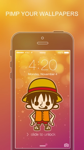 Pimp Your Wallpapers Pro - One Piece Special for iOS 7のおすすめ画像1