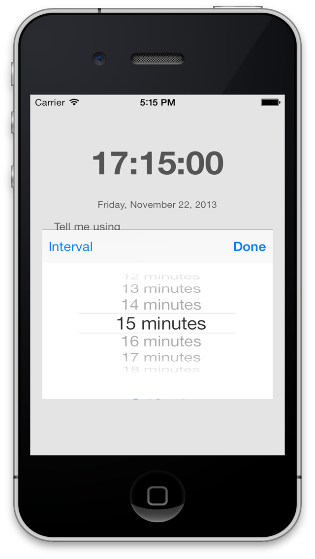Tell me the time Screenshot