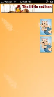 the little red hen : cards match iphone screenshot 3