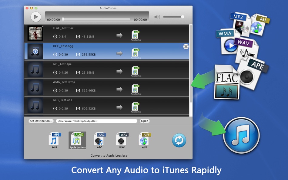 AudioTunes - FLAC, APE, WMA Converter - 1.5.0 - (macOS)