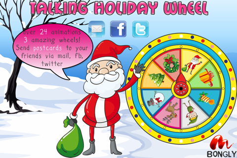 Talking Holidays Wheel: Christmas Halloween Summer screenshot 2