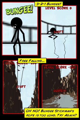 Bungee Stickmen+ screenshot 2