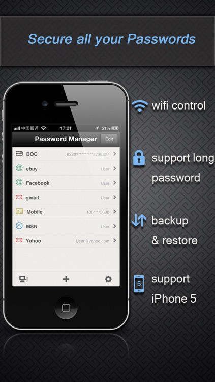 Password Manager with Wifi Editing