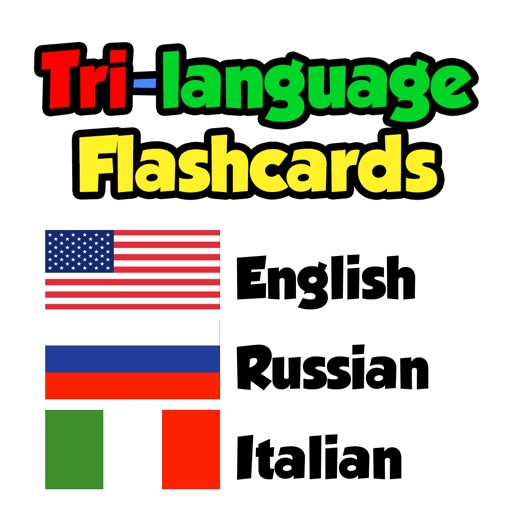 Flashcards - English, Russian, Italian icon