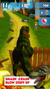 A Rex Rampage With 3D - Dangerous Dinosaurs Walking & Run-ning to Destroy & Devour Everything! screenshot #1 for iPhone