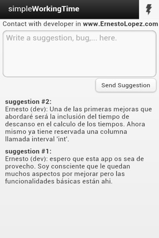simpleWorkingTime screenshot 3