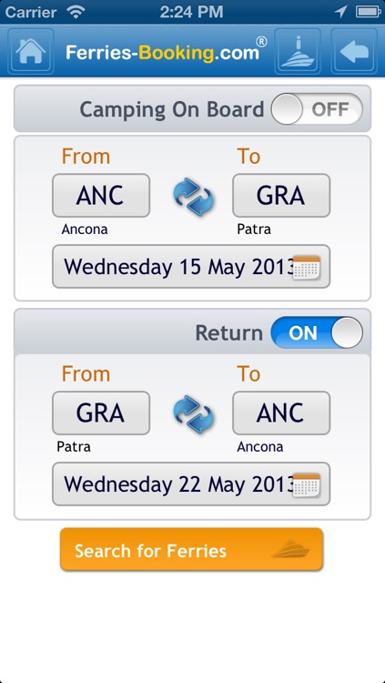 Ferries-Booking