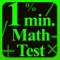 1 Minute Math Test