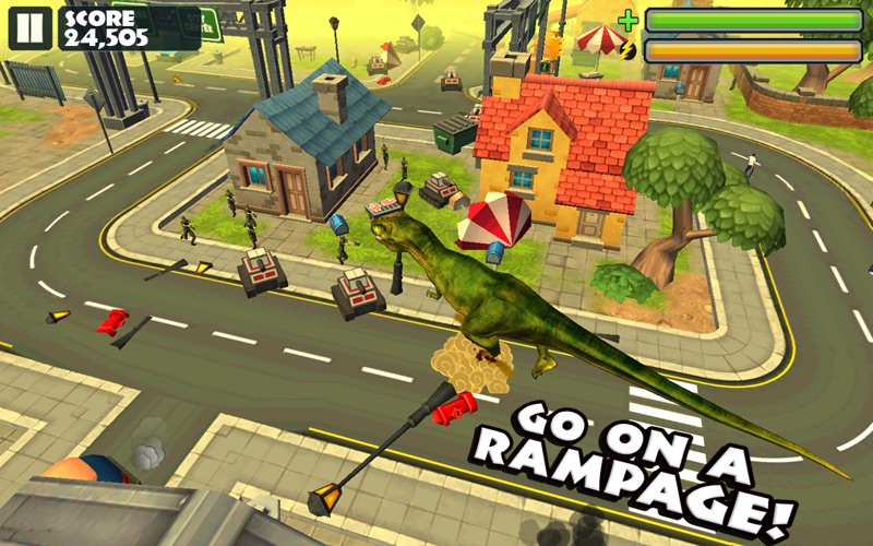 Screenshot #1 pour Jurassic Rampage: Smash the City!