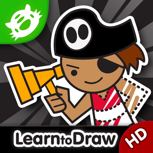Kids Drawing: Pirates - Free Coloring Book And Drawing Lessons for Kids with Fun Pirate Ships and Treasure! iOS App
