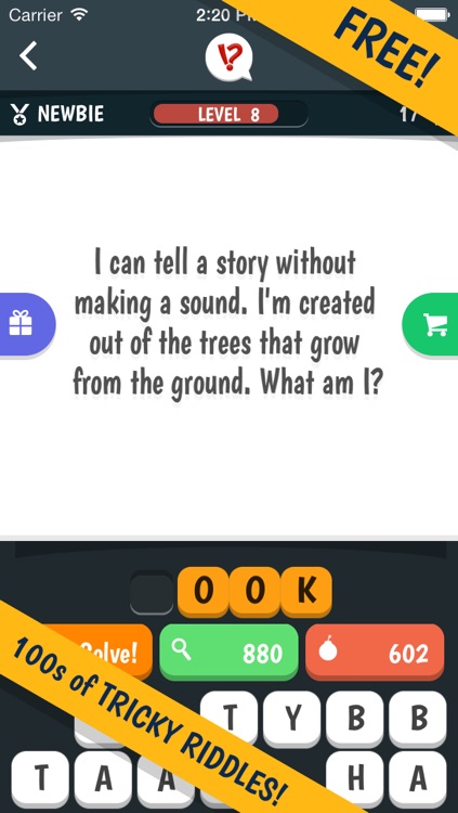 Tricky Riddles  - a highly challenging game of difficult riddles