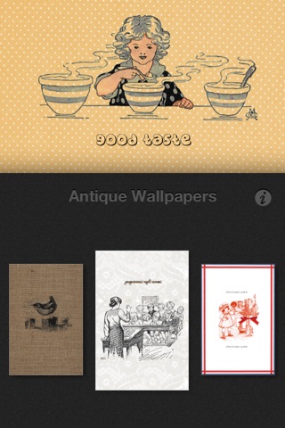 Cute Antique Illustration Wallpapers screenshot 4