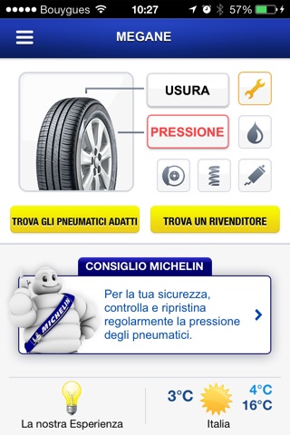 Michelin MyCar screenshot 2