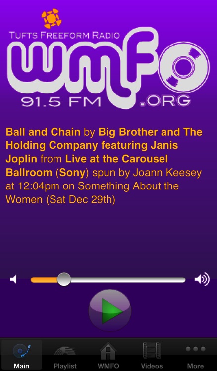 WMFO 91.5 FM Radio Player