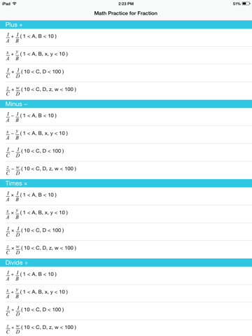 Math Practice for Fraction screenshot 2