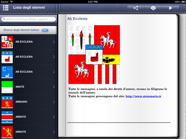 Cognomi Stemmi Lite Su App Store