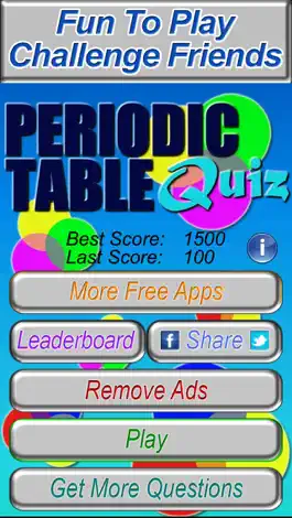 Game screenshot Periodic Table Quiz Free - The Fun Chemistry Practice Test Game for the Periodic Table of the Elements mod apk