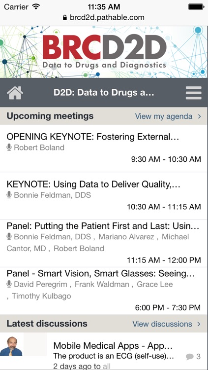BRC D2D: Data to Drugs and Diagnostics