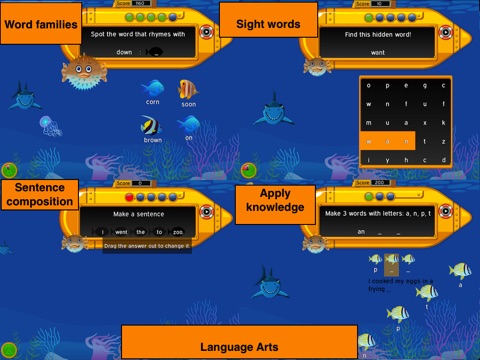 Murky Reef : 1st - 2nd Grade Reading, Science & Math screenshot 3