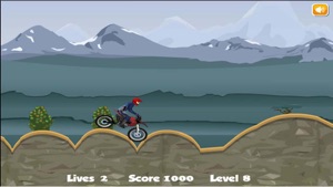 Down Hill Crazy Moto Racing screenshot #4 for iPhone