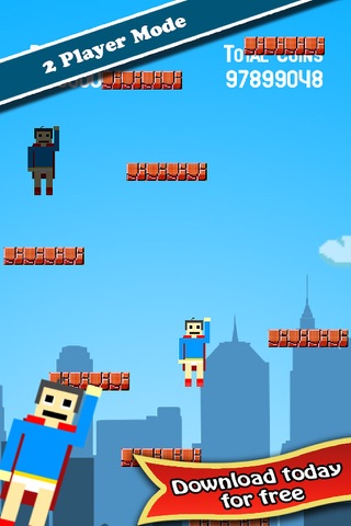 Underpants Super Hero - A 2 player jump racer gambling game screenshot 2