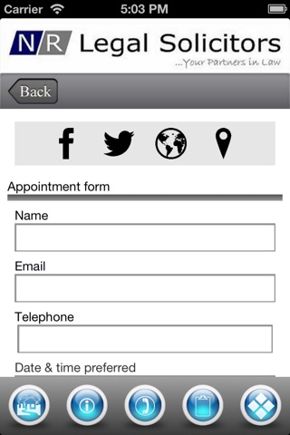 NR Legal Solicitors screenshot 2