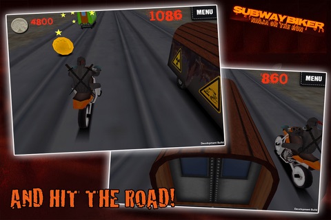 Subway Biker - Ninja on the Run screenshot 3